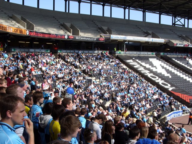 The North East Corner During the Match